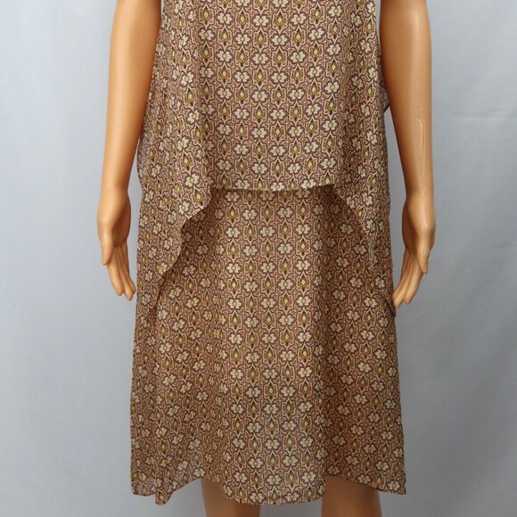 Theory Dafeon Silk Swing Dress Small Petite Tiered Asymmetric Romantic Fairycore - Picture 9 of 12